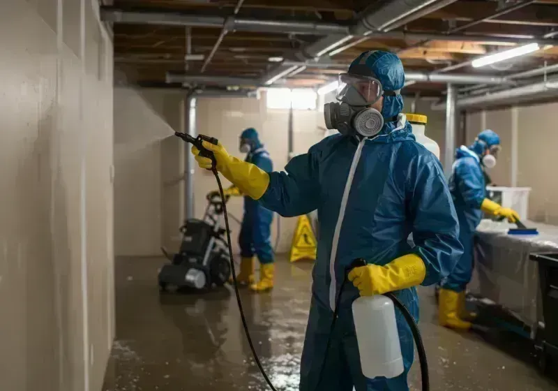 Basement Sanitization and Antimicrobial Treatment process in Broomfield, CO